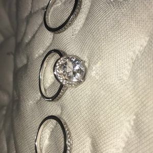 3 piece sterling silver ring